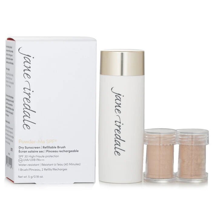 Jane Iredale Powder Me Refillable Brush (1x Brush, 2x Refills) - Nude 2x2.5g/0.09oz - Image 2