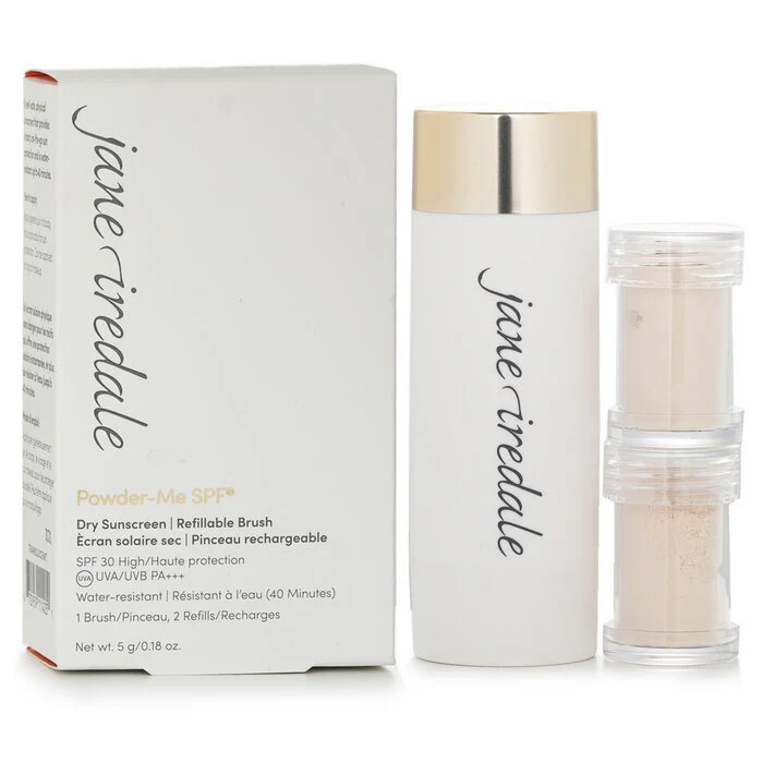 Jane Iredale Powder Me Refillable Brush (1x Brush, 2x Refills) - Translucent 2x2.5g - Image 2