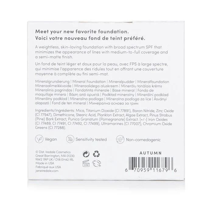 Jane Iredale PurePressed Base Mineral Foundation Refill SPF 20 - Autumn 9.9g - Image 3