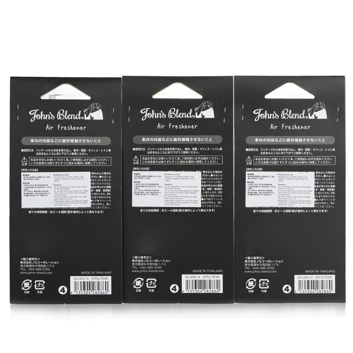 John's Blend Air Freshener - Apple Pear 3pcs - Image 2