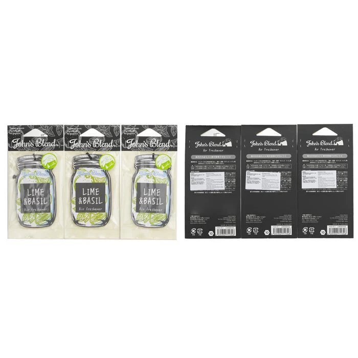 John's Blend Air Freshener - Lime & Basil 3pcs - Image 3