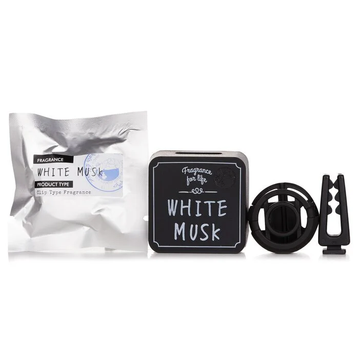 John's Blend Clip On Air Freshener Car Fragrance - White Musk 1pc - Image 2