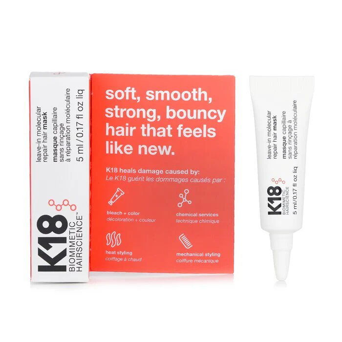 K18 Leave-In Molecular Repair Hair Mask 5ml/0.17oz - Image 2