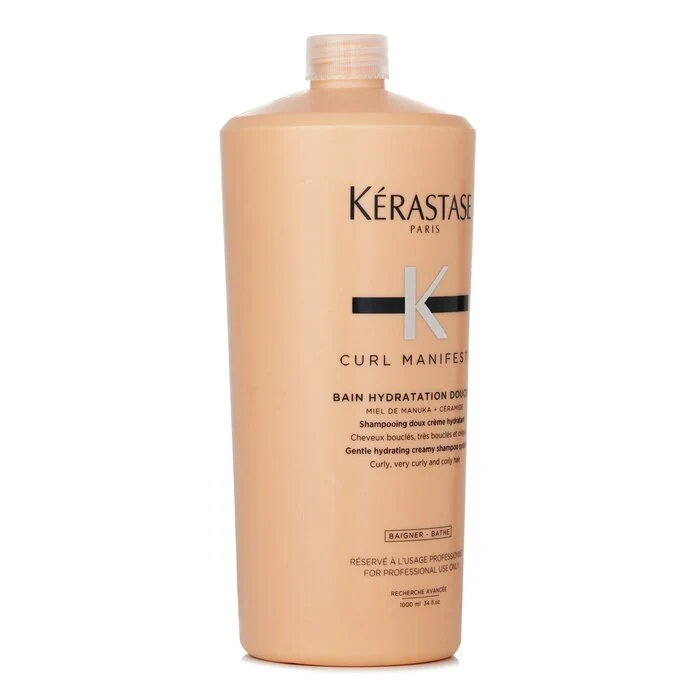 Kerastase Curl Manifesto Bain Hydratation Douceur Shampoo Gentle Creamy Shampoo - For Curly, Very Curly & Coily Hair (Salon Size) 1000ml/34oz - Image 2