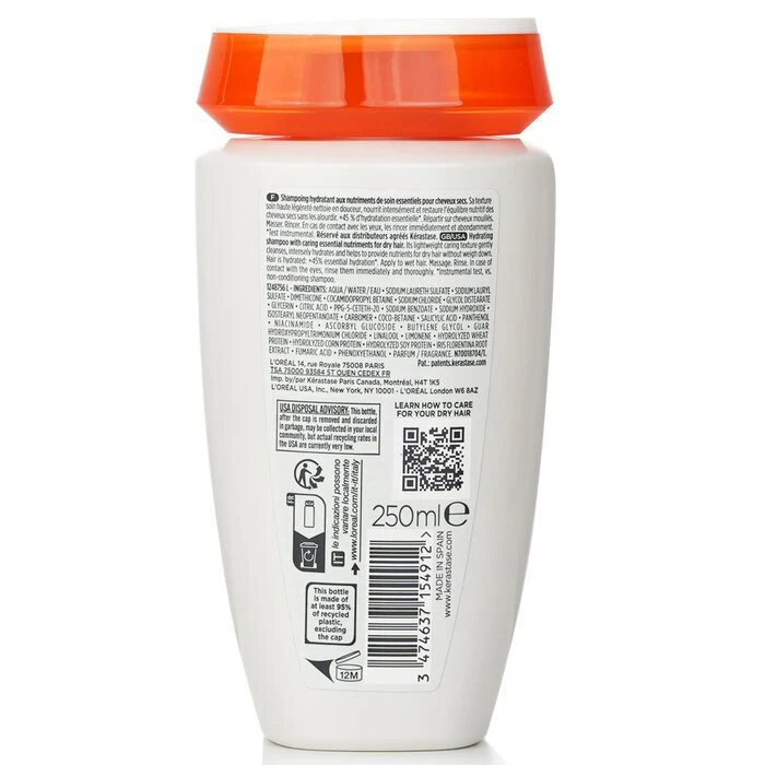 Kerastase Nutritive Bain Satin Hydrating Shampoo With Essential Nutriments (Dry Hair) 250ml/8.5oz - Image 3