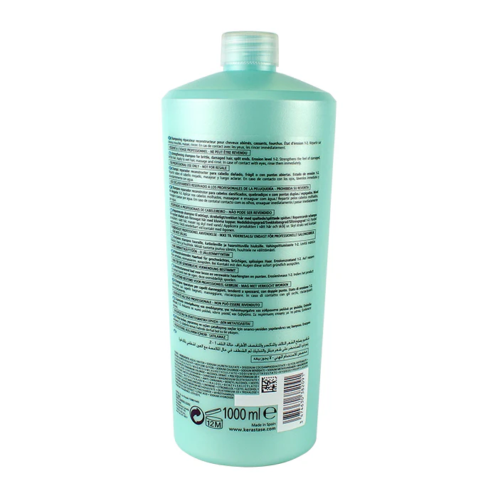 Kerastase Resistance Bain Force Architecte Strengthening Shampoo (For Brittle, Damaged Hair, Split Ends) 1000ml/34oz - Image 2