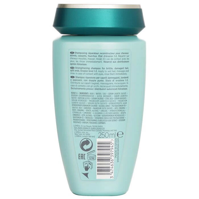 Kerastase Resistance Bain Force Architecte Strengthening Shampoo (For Brittle, Damaged Hair, Split Ends) 250ml/8.5oz - Image 3
