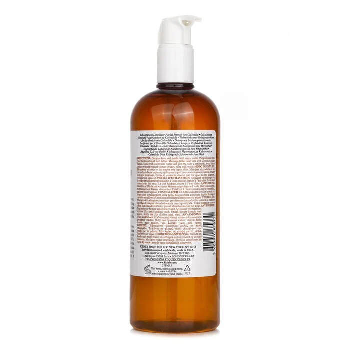 Kiehl's Calendula Deep Cleansing Foaming Face Wash 500ml - Image 3