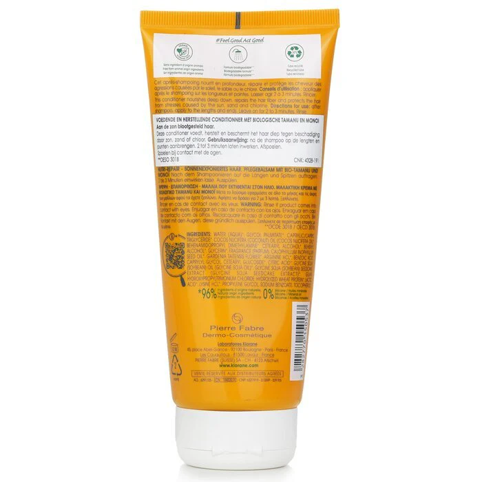 Klorane Conditioner with Organic Tamanu and Monoi (Nutri Repair Sun Exposed Hair) 200ml/6.7oz - Image 3