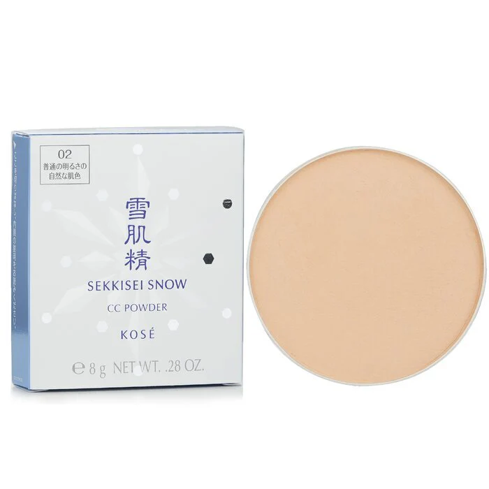 Kose Sekkisei Snow CC Powder Case With Sponge SPF 14 #02 8g/0.28oz - Image 2