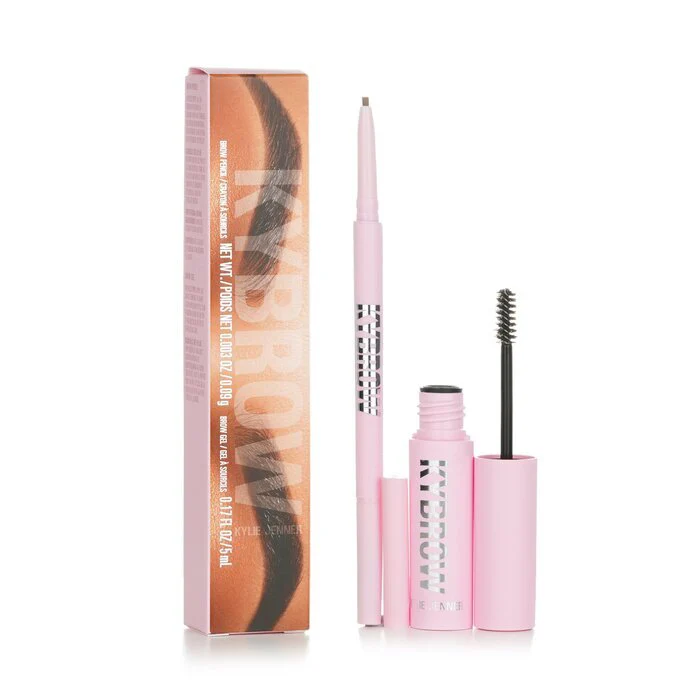 Kylie By Kylie Jenner KyBrow Kit: Brow Gel 5ml + Brow Pencil 0.09g - # 003 Cool Brown 2pcs - Image 2
