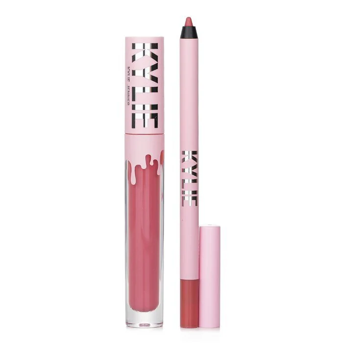 Kylie By Kylie Jenner Matte Lip Kit: Matte Liquid Lipstick 3ml + Lip Liner 1.1g - # 302 Snow Way Bae 2pcs - Image 2