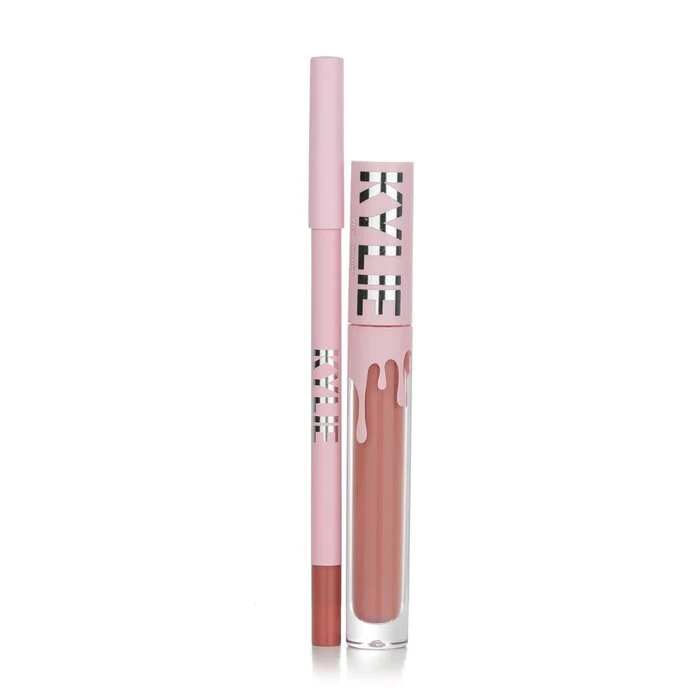 Kylie By Kylie Jenner Matte Lip Kit: Matte Liquid Lipstick 3ml + Lip Liner 1.1g - # 802 Candy K Matte 2pcs - Image 3