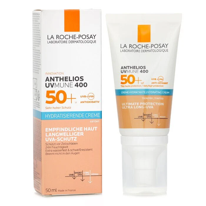 La Roche Posay Anthelios UV Mune 400 Hydrating Cream SPF50 Tinted 50ml - Image 2