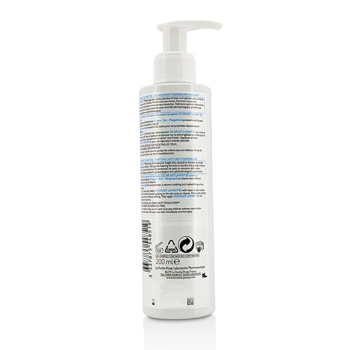 La Roche Posay Cicaplast Lavant B5 Purifying Soothing Foaming Gel 200ml/6.76oz - Image 2