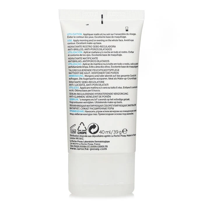 La Roche Posay Effaclar Mat Daily Moisturizer (New Formula, For Oily Skin) 40ml - Image 3