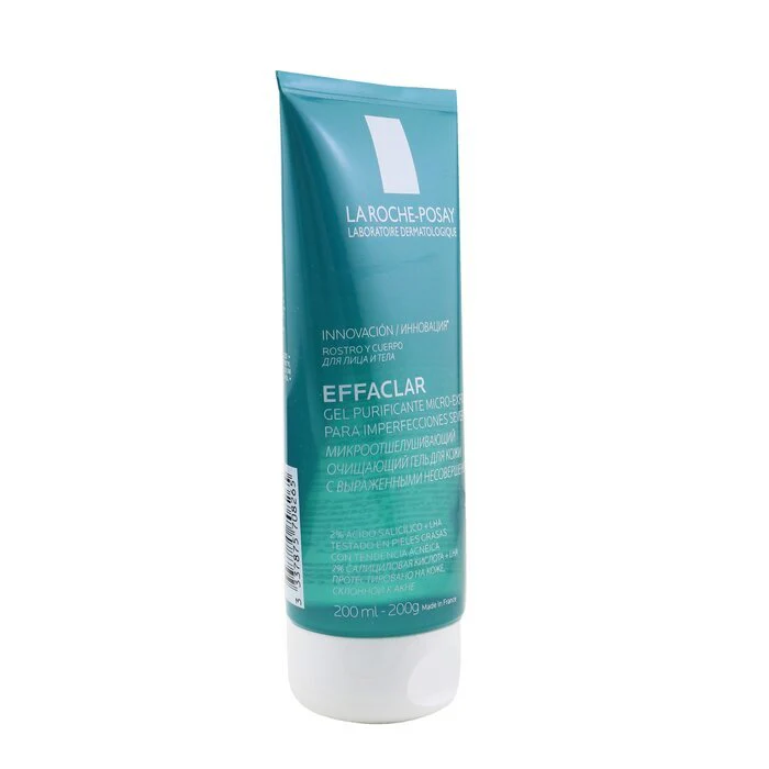 La Roche Posay Effaclar Micro-Peeling Purifying Gel - For Acne-Prone Skin 200ml - Image 2