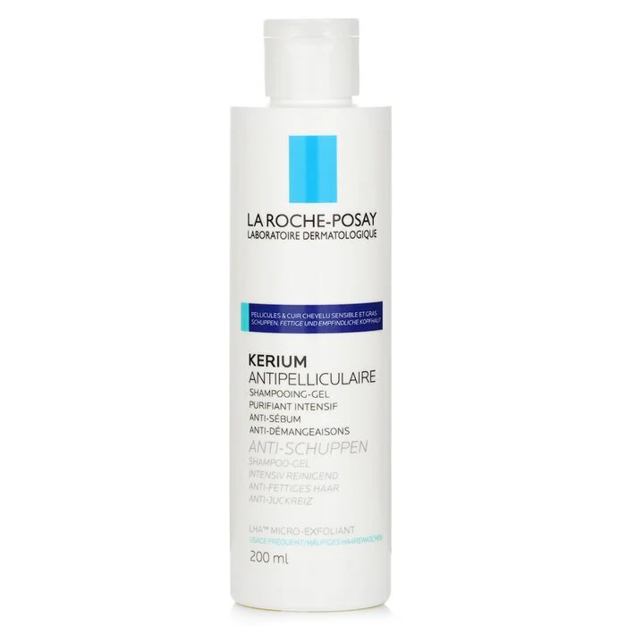 La Roche Posay Kerium Anti-Dandruff Micro-Exfoliating LHA Gel Shampoo (For Oily Scalp) 200ml