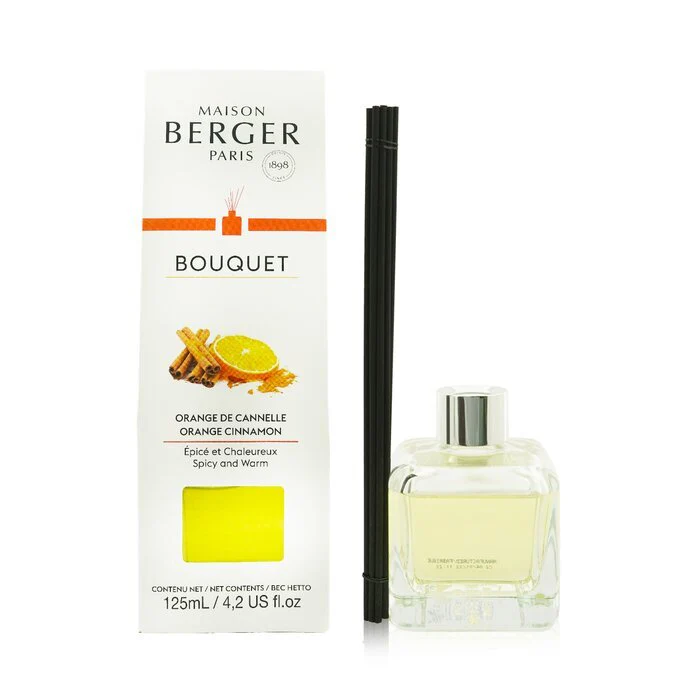 Lampe Berger (Maison Berger Paris) Cube Scented Bouquet - Orange Cinnamon 125ml - Image 2
