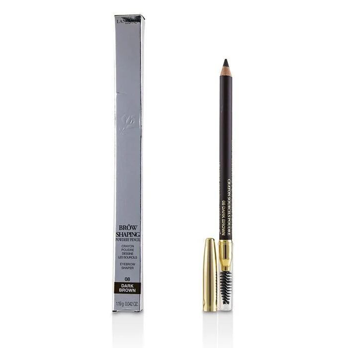 Lancome Brow Shaping Powdery Pencil -  08 Dark Brown 1.19g - Image 2