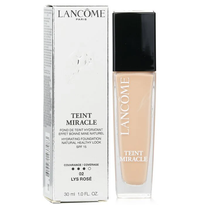 Lancome Teint Miracle Hydrating Foundation Natural Healthy Look SPF 15 - 02 Lys Rose 30ml - Image 2