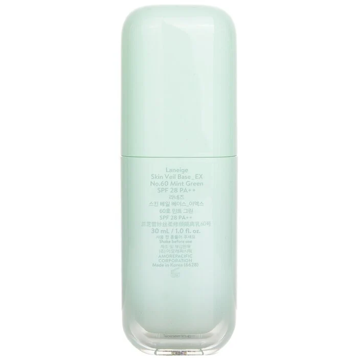 Laneige Skin Veil Base EX SPF 28 - # No. 60 Mint Green 30ml - Image 3