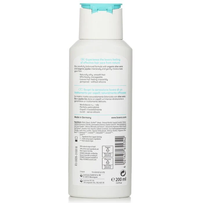 Lavera Basis Sensitiv Conditioner Moisture & Care 200ml/7oz - Image 3