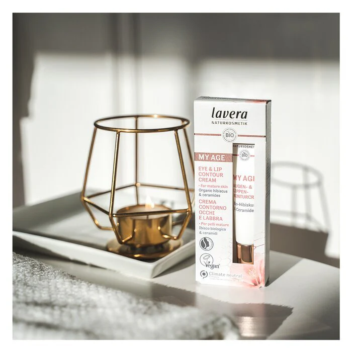 Lavera My Age Eye & Lip Contour Cream With Organic Hibiscus & Ceramides - For Mature Skin 15ml/0.5oz - Image 2