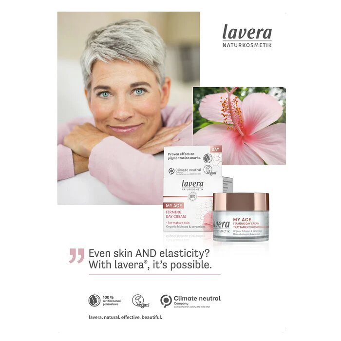 Lavera My Age Eye & Lip Contour Cream With Organic Hibiscus & Ceramides - For Mature Skin 15ml/0.5oz - Image 3