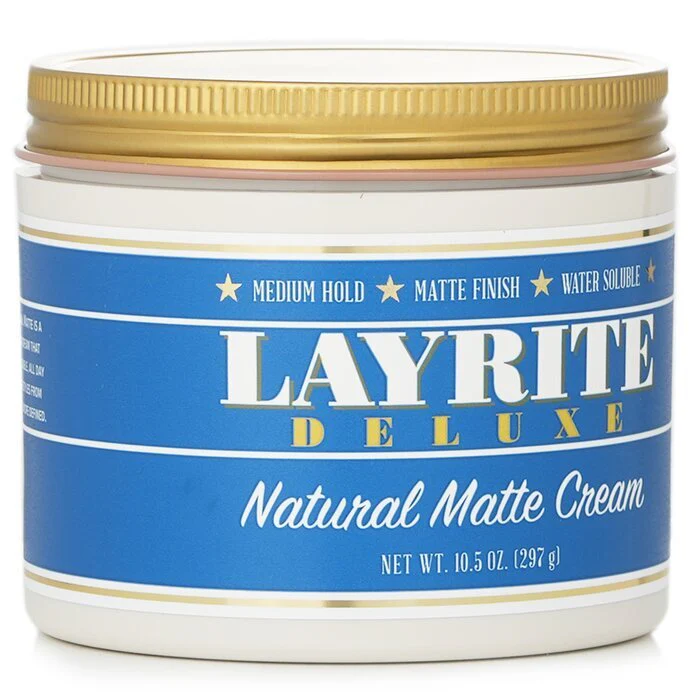 Layrite Natural Matte Cream (Medium Hold, Matte Finish, Water Soluble) 297g/10.5oz - Image 2