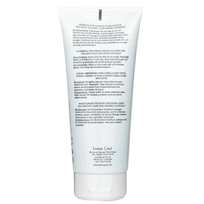 Leonor Greyl Creme Aux Fleurs Cleansing Treatment Cream Shampoo (For Very Dry Hair & Sensitive Scalp) 200ml/7oz - Image 3