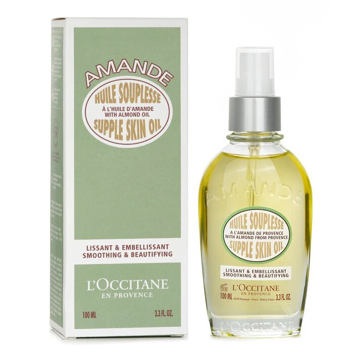 L'Occitane Almond Supple Skin Oil - Smoothing & Beautifying (Random Packaging) 100ml - Image 2