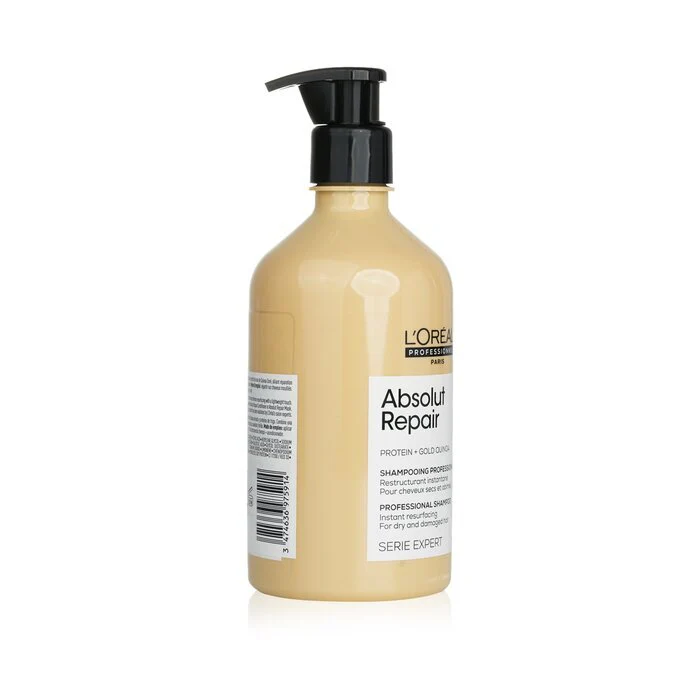 L'Oreal Professionnel Serie Expert - Absolut Repair Gold Quinoa + Protein Instant Resurfacing Shampoo 500ml/16.9oz - Image 2