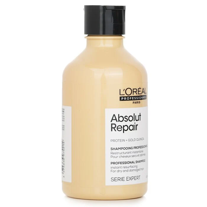 L'Oreal Professionnel Serie Expert - Absolut Repair Protein + Gold Quinoa Instant Resurfacing Shampoo 300ml - Image 2