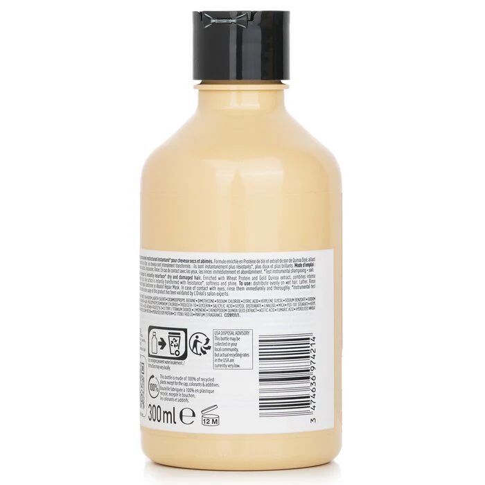 L'Oreal Professionnel Serie Expert - Absolut Repair Protein + Gold Quinoa Instant Resurfacing Shampoo 300ml - Image 3