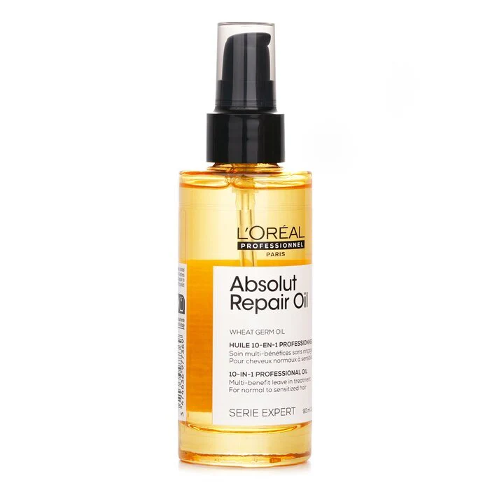 L'Oreal Professionnel Serie Expert - Absolut Repair Wheat Oil 10-In-1 Professional Oil 90ml - Image 2