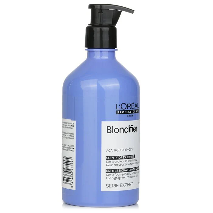 L'Oreal Professionnel Serie Expert - Blondifier Acai Polyphenols Resurfacing and Illuminating Conditioner (For Blonde Hair) 500ml/16.9oz - Image 2