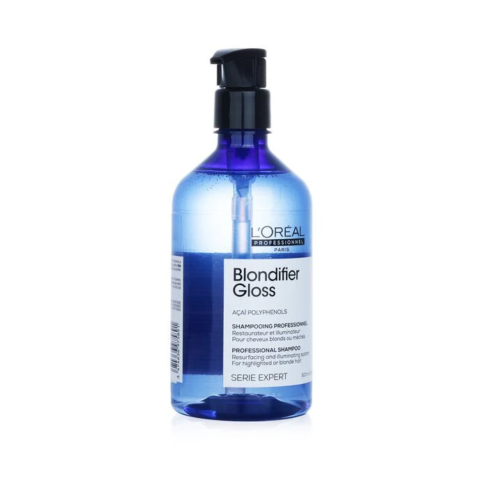 L'Oreal Professionnel Serie Expert - Blondifier Gloss Acai Polyphenols Resurfacing and Illuminating System Shampoo (For Blonde Hair) 500ml/16.9oz - Image 2