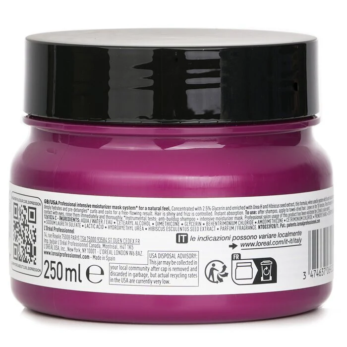 L'Oreal Serie Expert Curl Expression Glycerin 2.5% + Urea H + Hibiscus Seed Professional Mask 250ml - Image 3