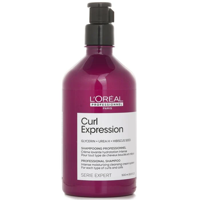 L'Oreal Serie Expert Curl Expression Glycerin + Urea H + Hibiscus Seed Professional Shampoo 500ml - Image 2