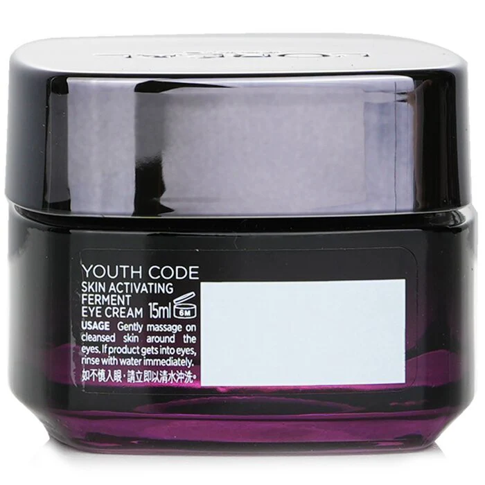 L'Oreal Youth Code Skin Activating Ferment Eye Cream 15ml/0.5oz - Image 3