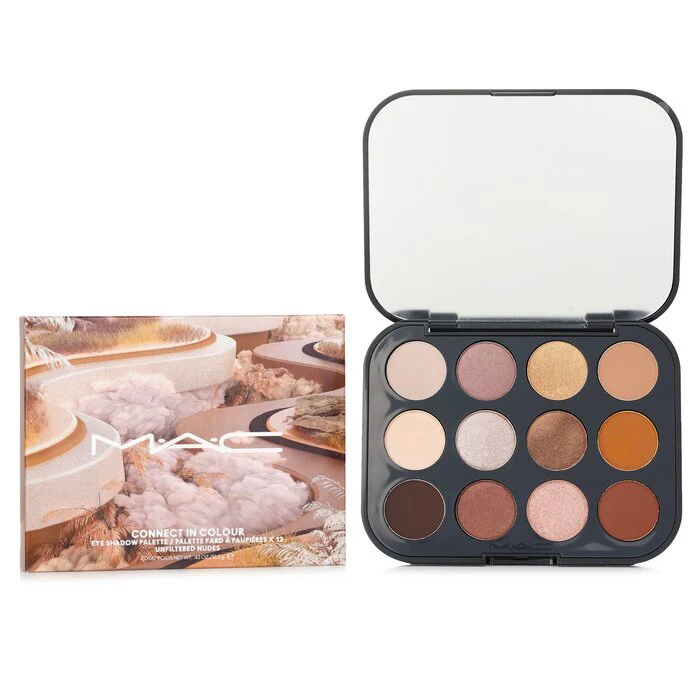 MAC Connect In Colour Eye Shadow (12x Eyeshadow) Palette - # Unfiltered Nudes 12.2g/0.43oz - Image 2