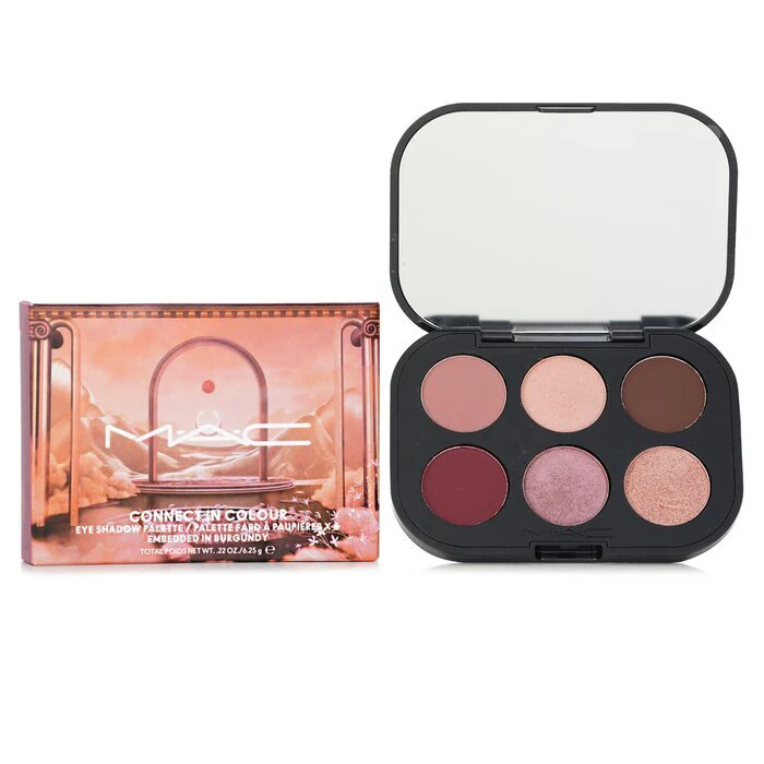 MAC Connect In Colour Eye Shadow Palette (6x Eyeshadow) - # Embedded In Burgundy 6.25g/0.22oz - Image 2