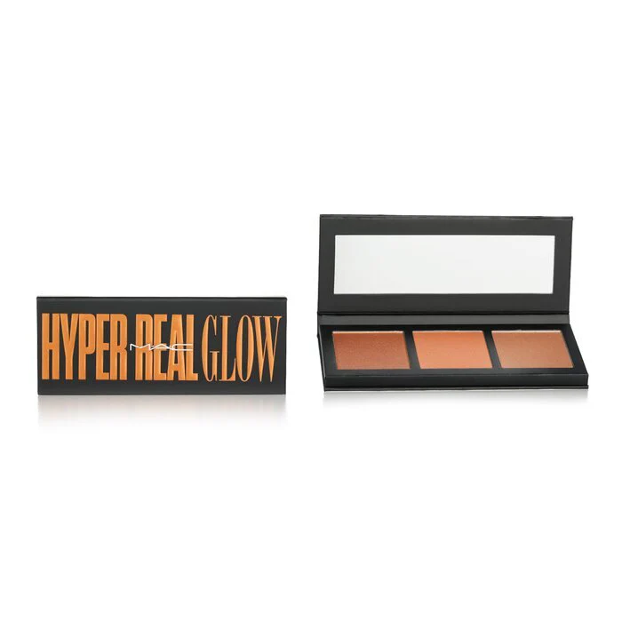 MAC Hyper Real Glow Palette (3x Glow Palette) - # Shimmy Peach,Paradise,Glow Baby Glow 3x4.5g/0.15oz - Image 2