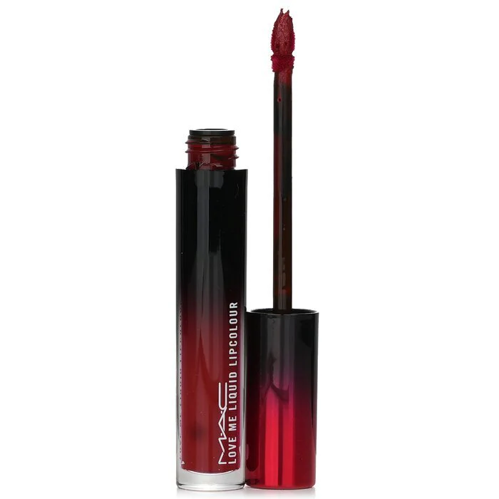MAC Love Me Liquid Lipcolour - # 493 E For Effortless (Deep Burgundy Red) 3.1ml/0.1oz - Image 3