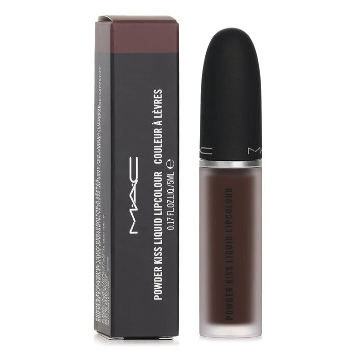 MAC Powder Kiss Liquid Lipcolour - 955 Chestnut 5ml - Image 2