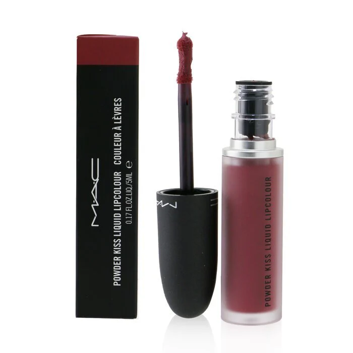 MAC Powder Kiss Liquid Lipcolour - # 990 More The Mehr-Ier 5ml/0.17oz - Image 2
