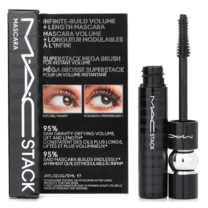 MAC Stack Mascara - # Black 12ml/0.41oz - Image 2