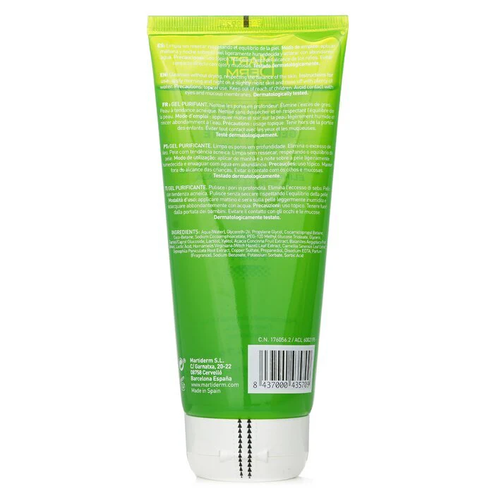 Martiderm Acniover Purifying Gel Deep-cleanses Pores Eliminates Excess Oil (For Acne-prone Skin) 200ml/6.76oz - Image 3