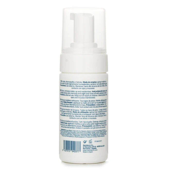 Martiderm Essentials Micellar Cleansing Foam 100ml/3.4oz - Image 3